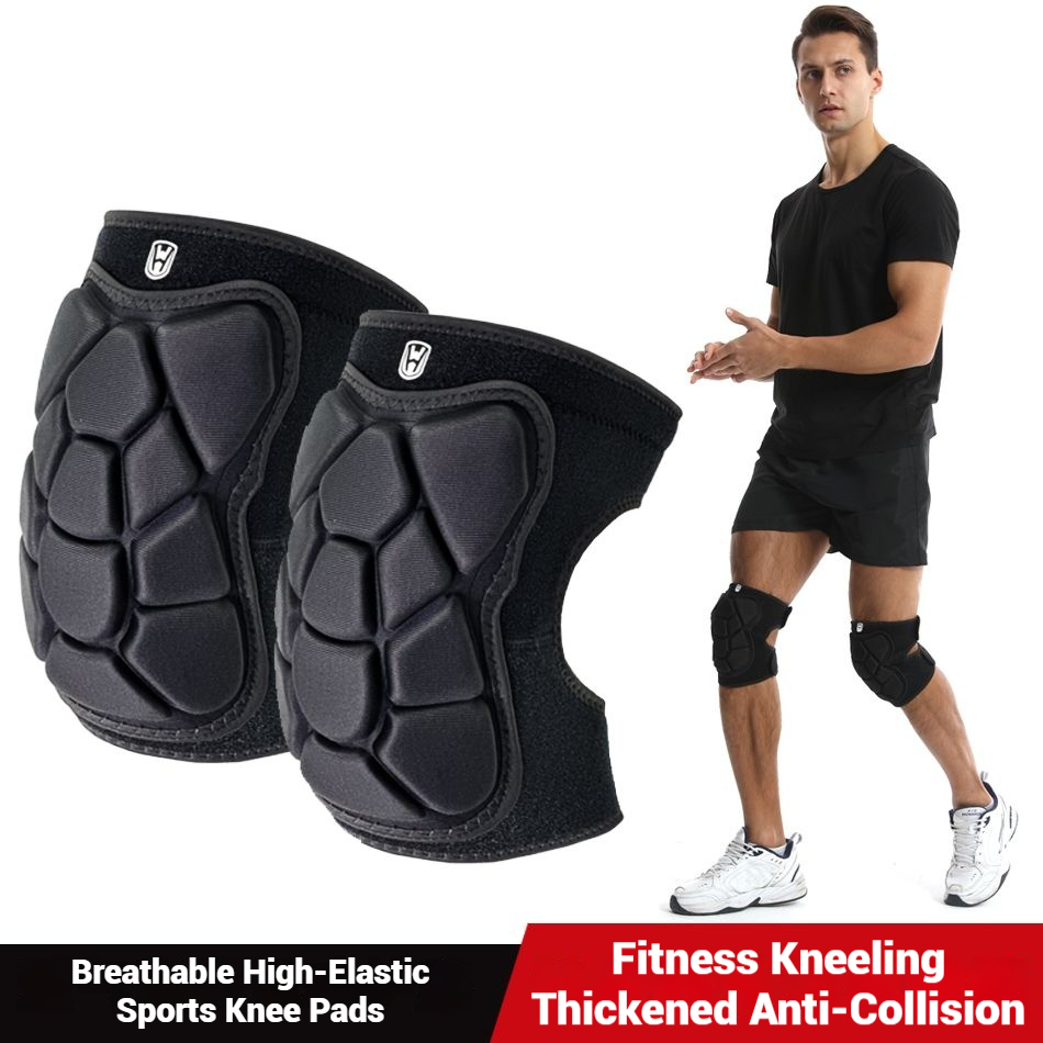 Mountain Biking Elbow Pads - WOSWEIR-ผู้ใหญ่ยุทธวิธีกีฬาเข่าPadsสําหรับเล่นสกีการฝึกอบรมหนาAnti-Collision Rollerสเก็ตKneelingแผ่นป้องกัน