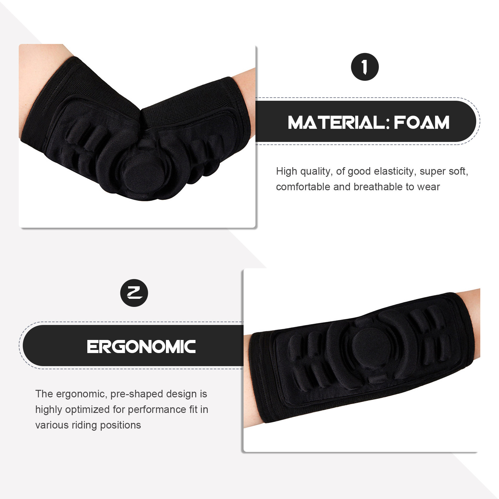 สนับศอกสำหรับปั่นจักรยานเสือภู - Mountain Biking Elbow Pads บทวิจารณ์และราคา