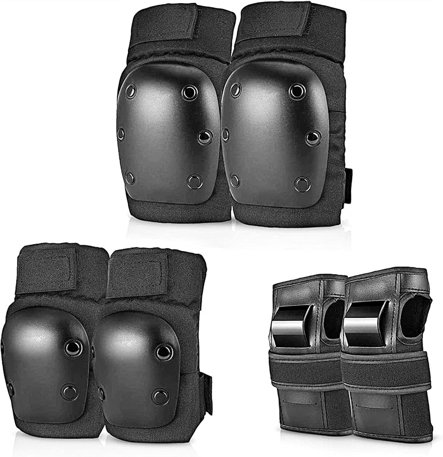 ชุดอุปกรณ์ป้องกัน 6 in 1 สำหรั - Mountain Biking Elbow Pads บทวิจารณ์และราคา